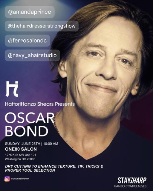 HAIR MODEL WANTED! Must be open to change — more than just a trim. Call One80 for details. 🧡

We are so looking forward to this! We’re hosting the incredible Oscar Bond for a master class on dry cutting techniques.

@amandaprince @thehairdresserstrongshow @ferrosalondc @navy_ahairstudio